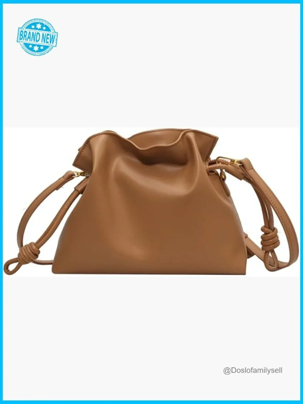 Drawstring Bucket Bag Minimalist Chic PU Leather Crossbody Shoulder Hobo Purse